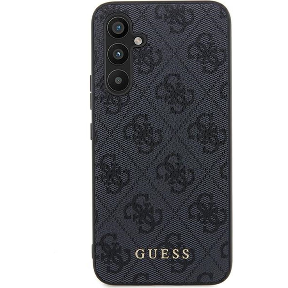 Etui Guess 4G Big Metal Gold Logo do Samsung Galaxy A55, czarne